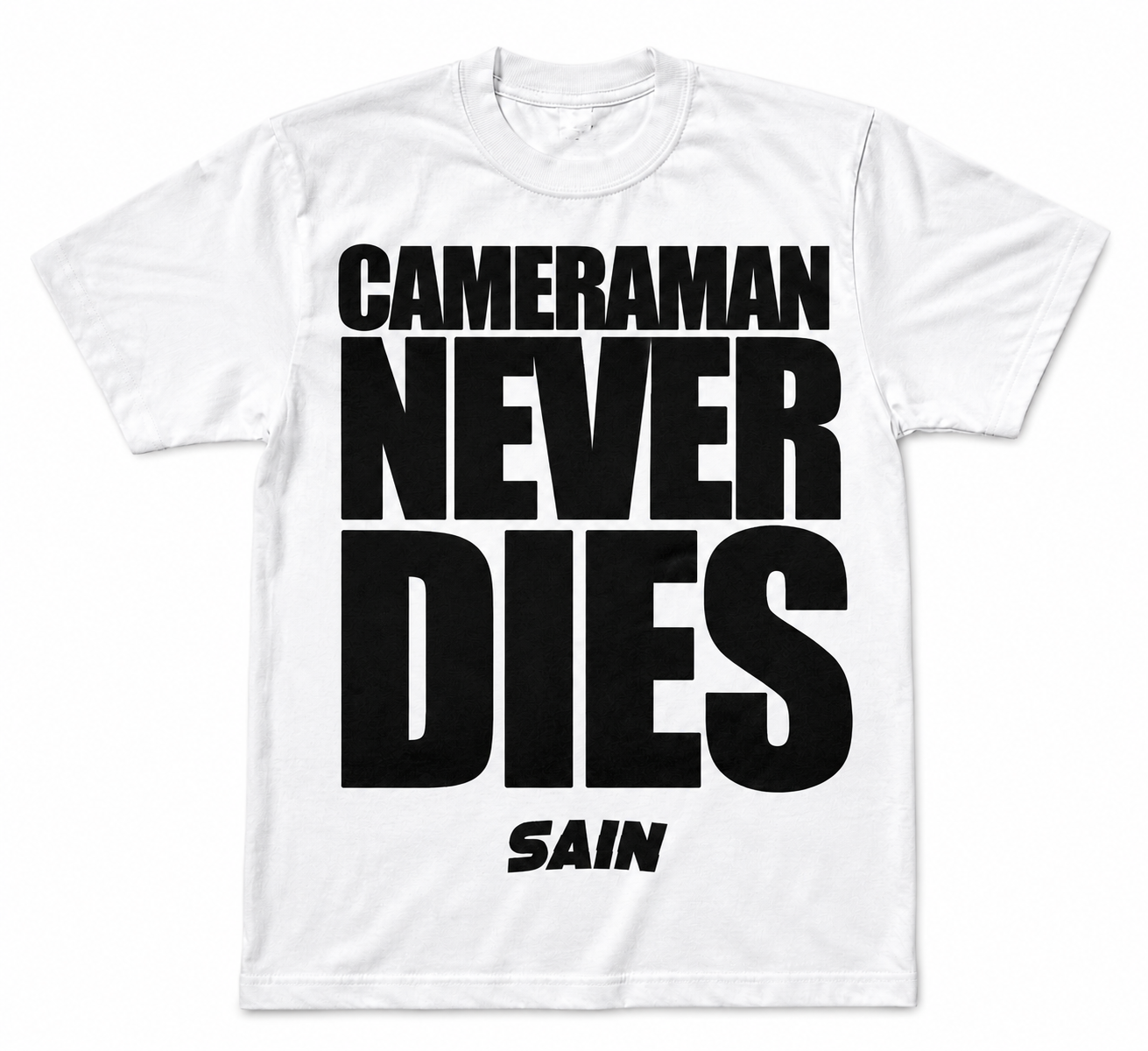 CAMERAMAN NEVER DIES T-SHIRT