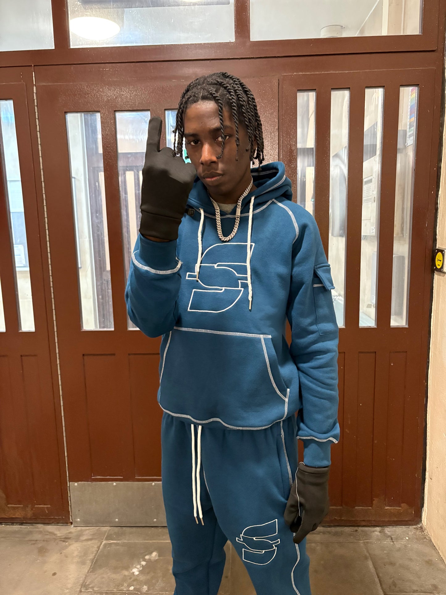 AZURE S LOGO HOODIE