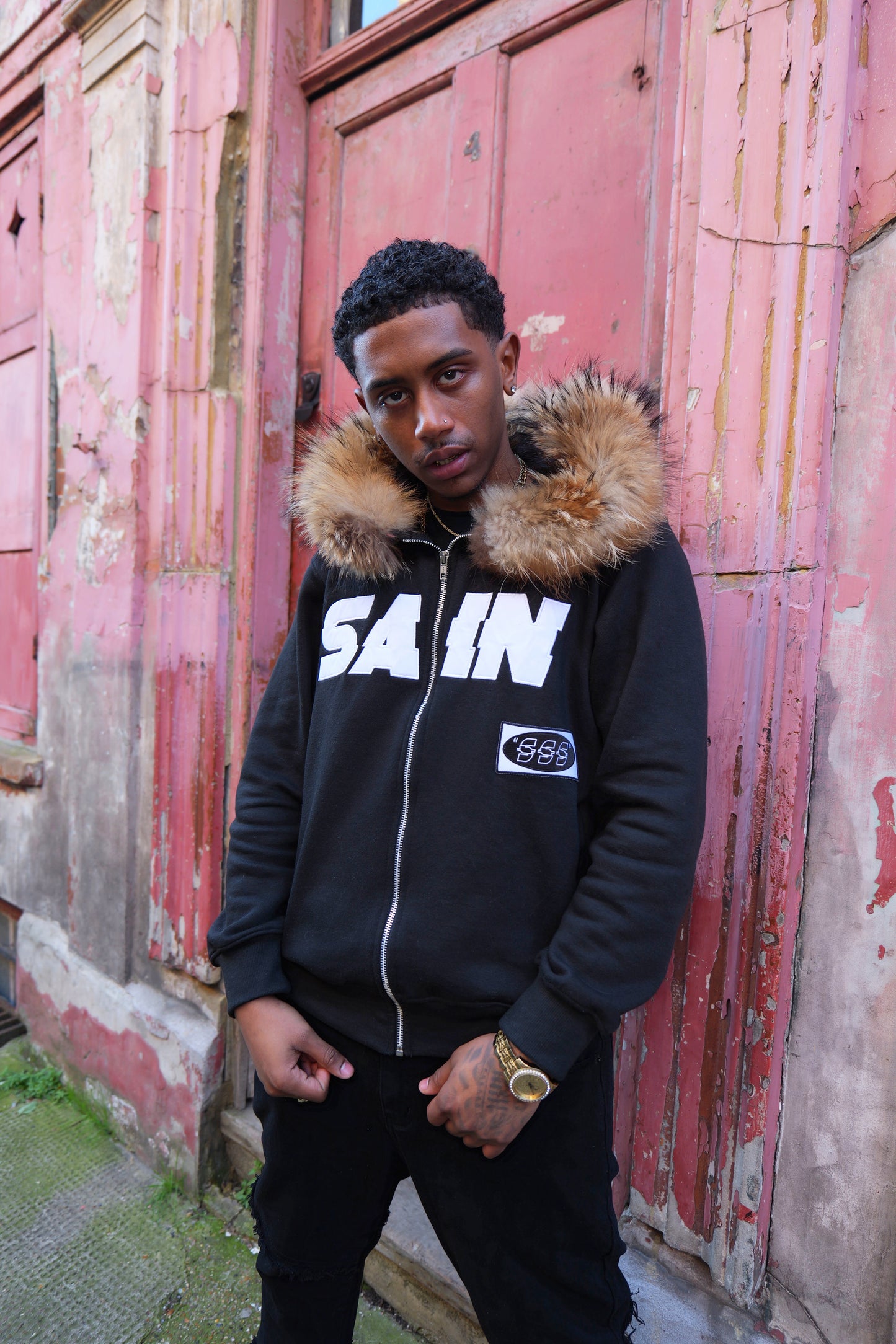 SAIN FUR ZIP-UP